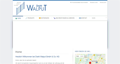 Desktop Screenshot of draht-walput.com